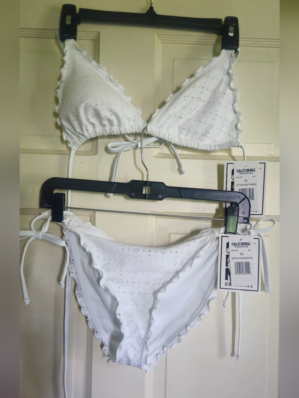 California Sunshine White Ruffle Bikini
